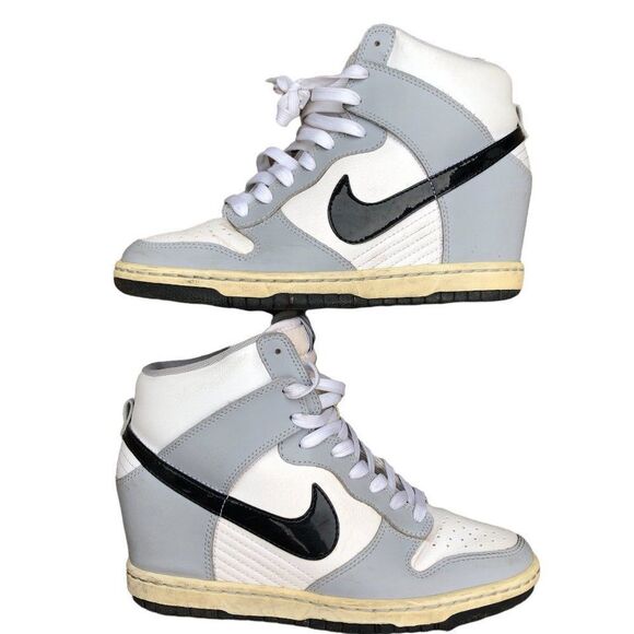 Rare 2013 Nike Dunk Sky High 'Shadow' Wolf Grey Size 7 - Picture 8 of 16